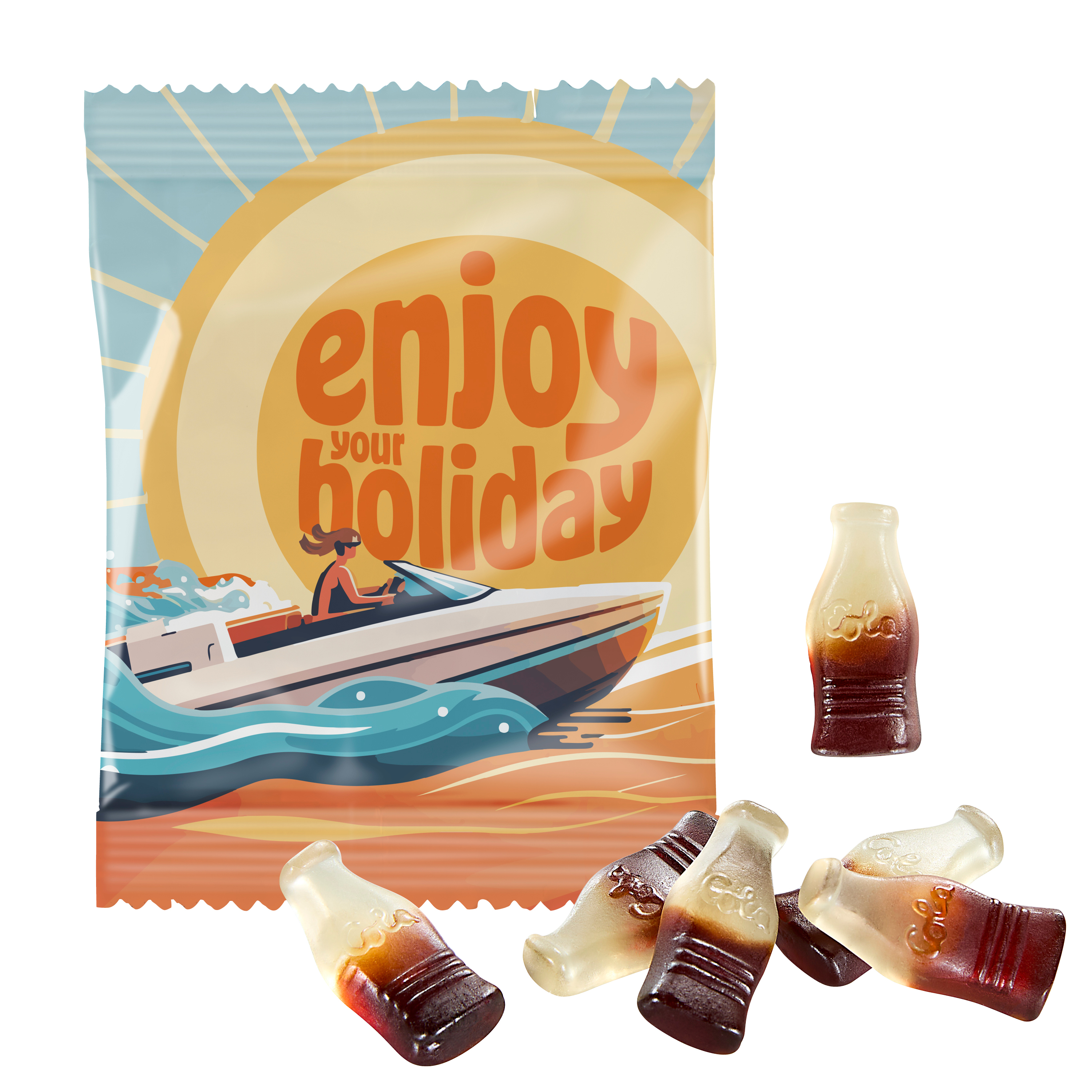 Cola Flavor Gummies - Bardon printed with logo