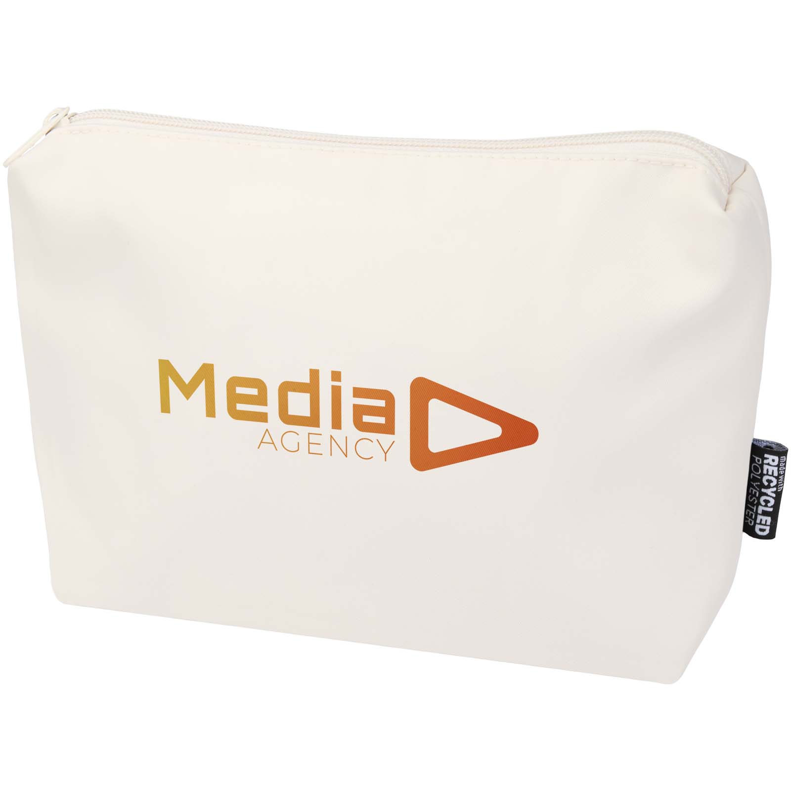 Voyage Essence recycled travel toiletry pouch 2L - Overton printed promotional product Voyage Essence recycled travel toiletry pouch 2L - Overton printed with logo