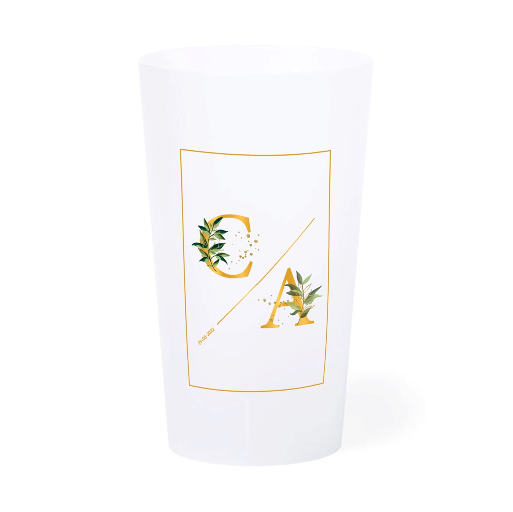 Personalized wedding goblet 33 cl - Romance