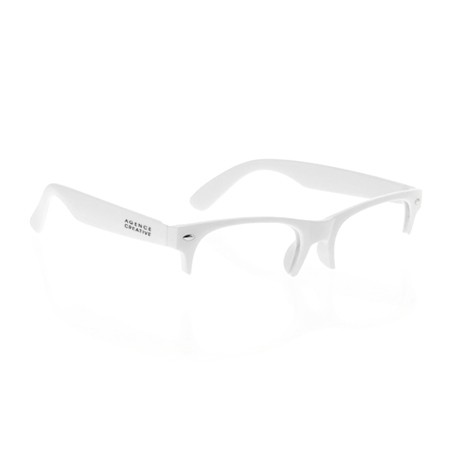 Classic Glossy White Eyeglass Frame - Ilminster