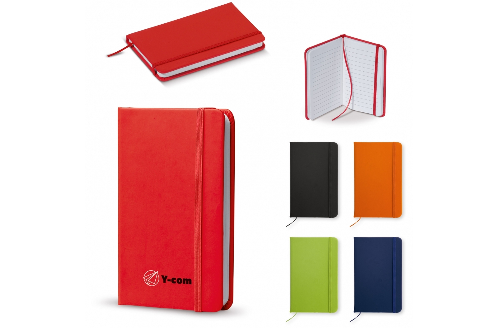 PU Notebook with Elastic Strap - Poole