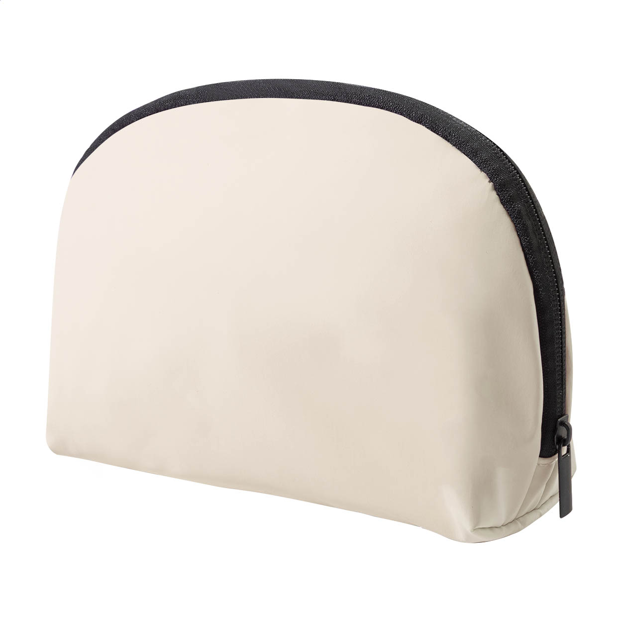 Pluum zipped cosmetic bag in soft recycled PU leather with your logo