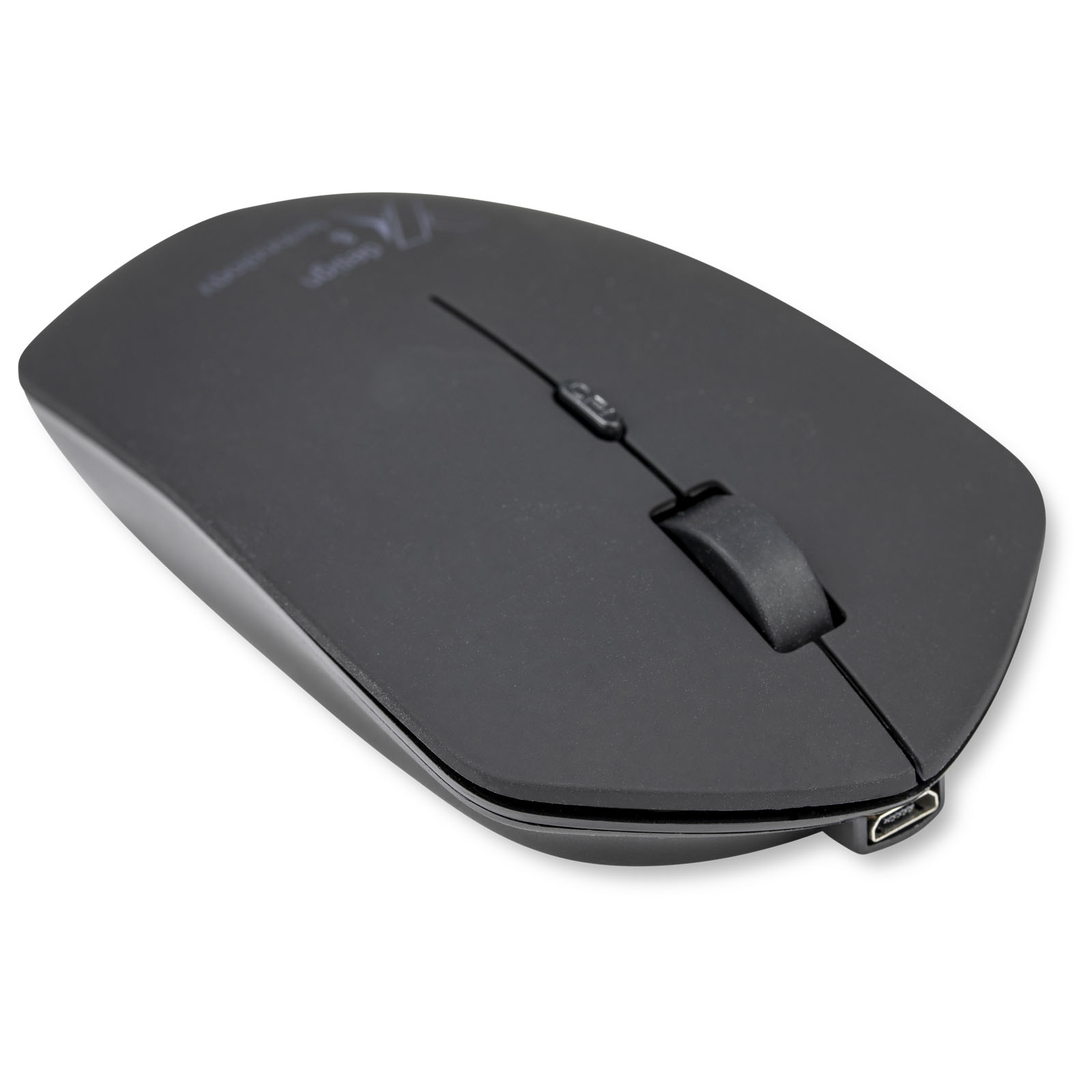 Ricaricabile luce-up logo mouse wireless con trattamento antibatterico - Compton Martin