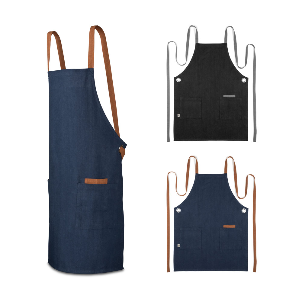 CARDAMOM. Apron made of cotton (80% recycled) and polyester (20% recycled) (220 g/m²)