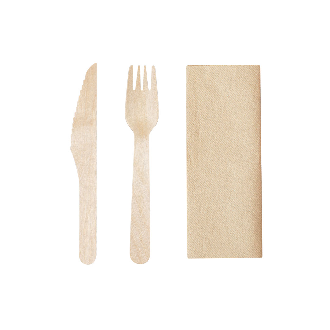 Eco-Friendly Wooden Cutlery Set - Castle Cary