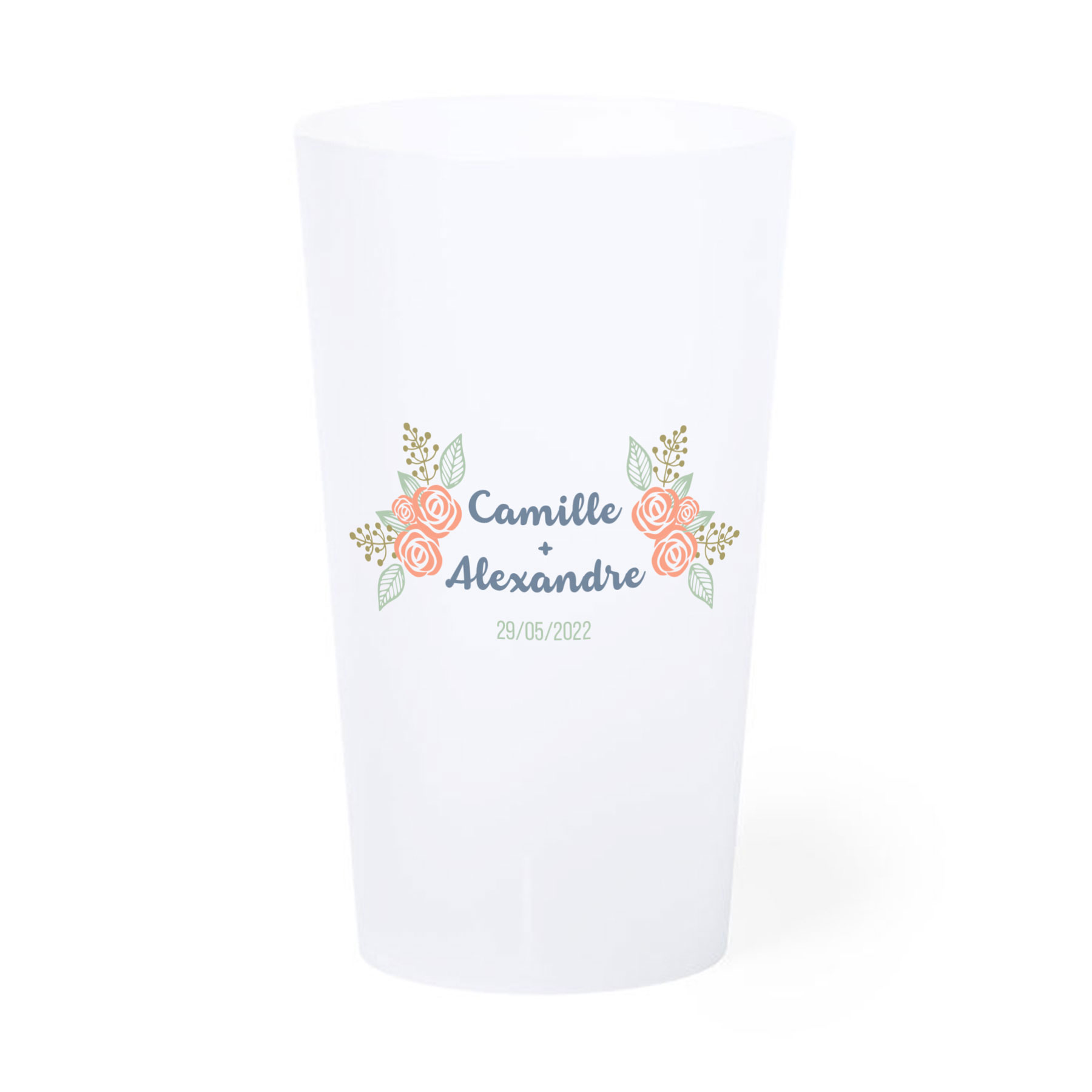 Customized wedding goblet 33 cl - Juliette