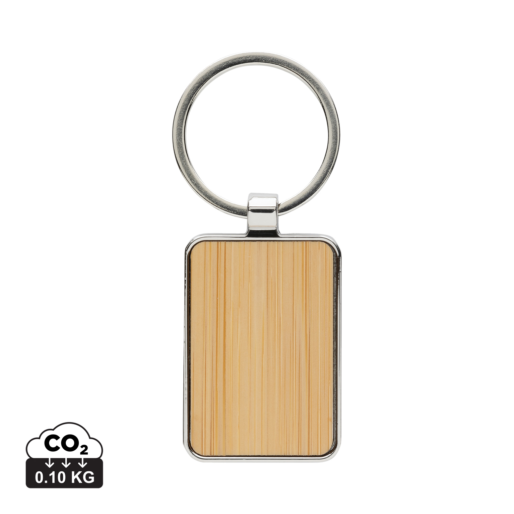 EcoGuard Bamboo Zinc Alloy Keychain - Holdenhurst