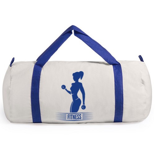 100% Cotton Shoulder Bag with Zipper Closure - Oakthorpe