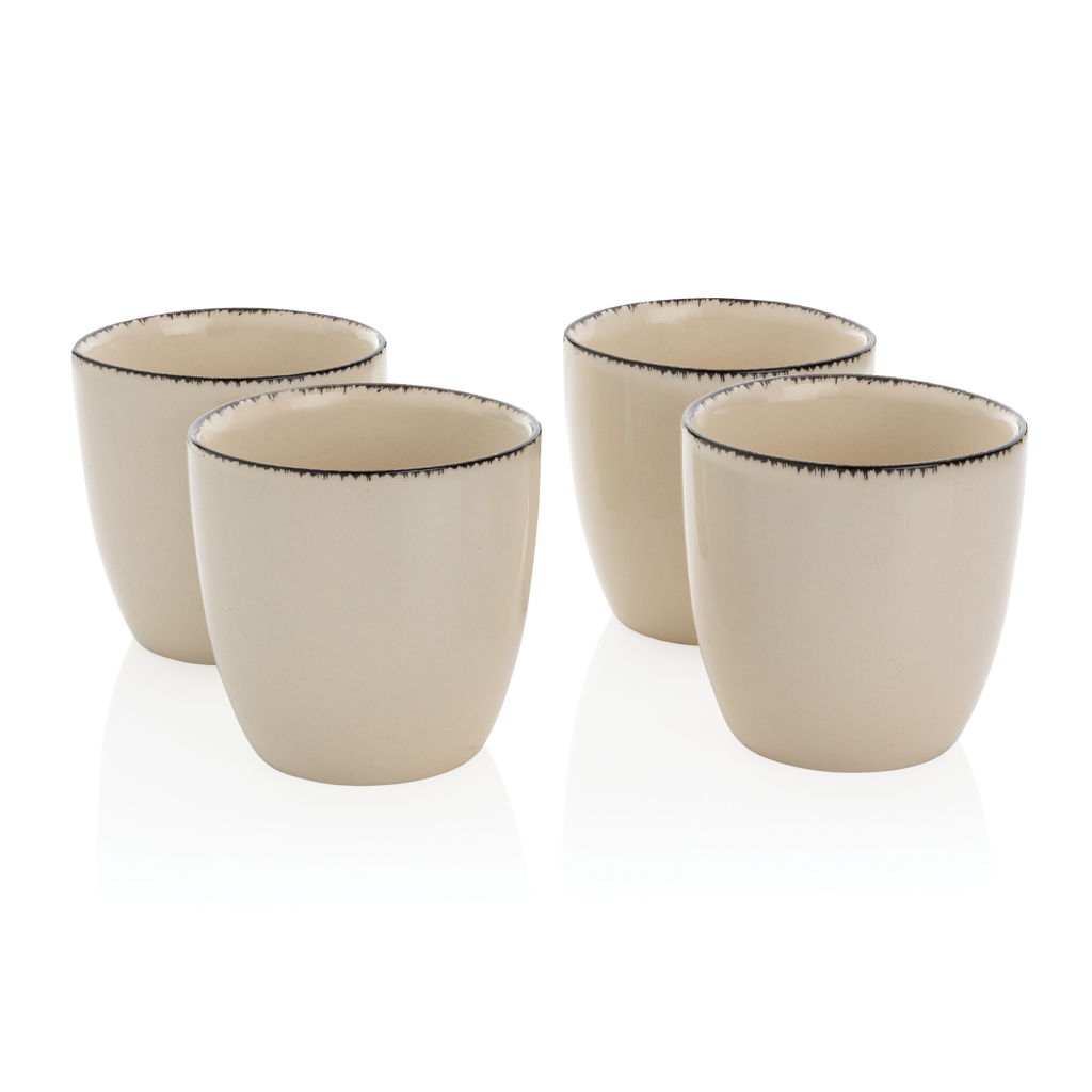 Ukiyo 4 Piece Ceramic Drinkware Set 120ml - Newbold Verdon