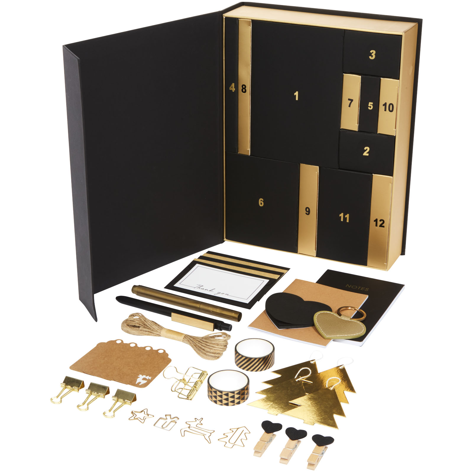 A Bishop's Cannings calendar comprising of stationery items for each day of the Advent period. - Horton