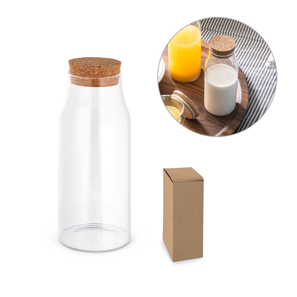 Glass bottle with cork stopper - Liphook - Penzance