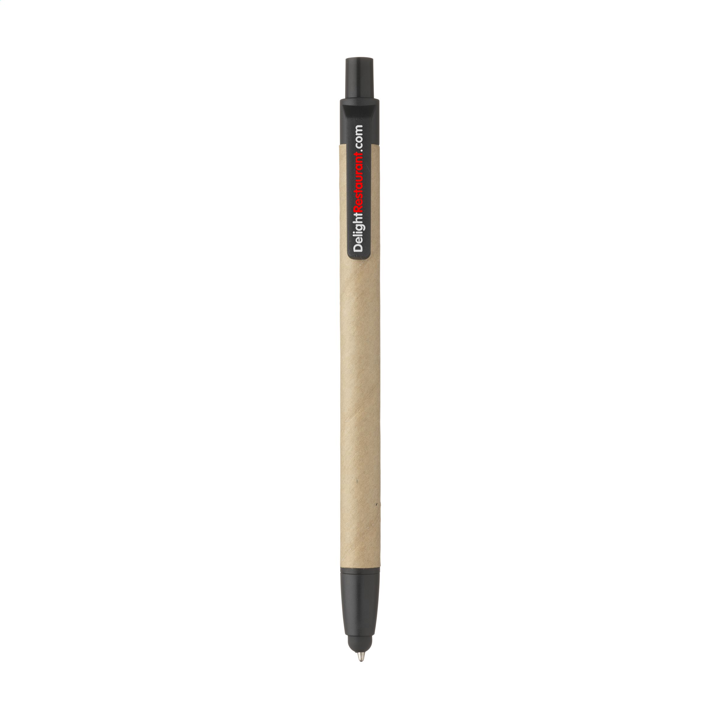 A ballpoint pen made from recycled cardboard that also includes a touchscreen pointer - Bowdon