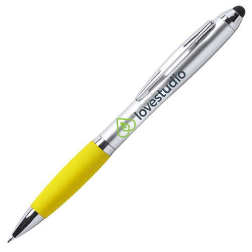 Ballpoint pen with an LED light and illuminated logo - Baginton
