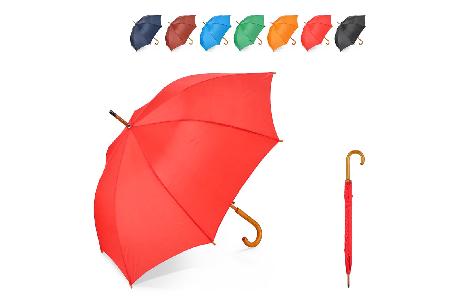 StormGuard 23 Wooden Hook Umbrella - Eton