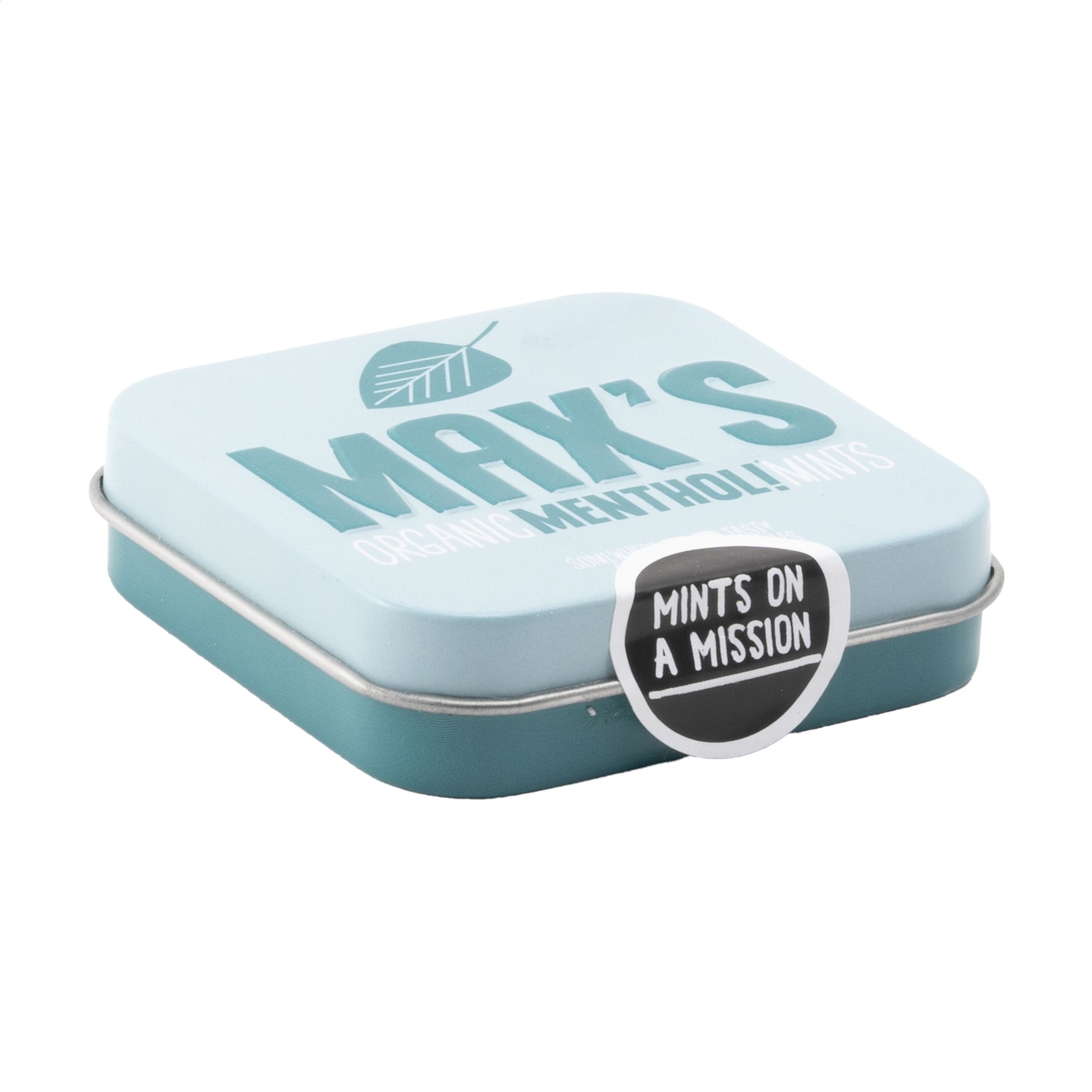 Max's Mints Organic Menthol Mints in Refillable Aluminium Tin - Coldred