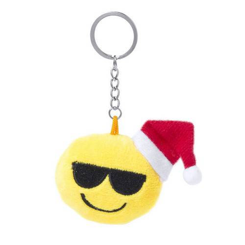 Cheerful Christmas Emoji Plush Keychain - Royal Tunbridge Wells