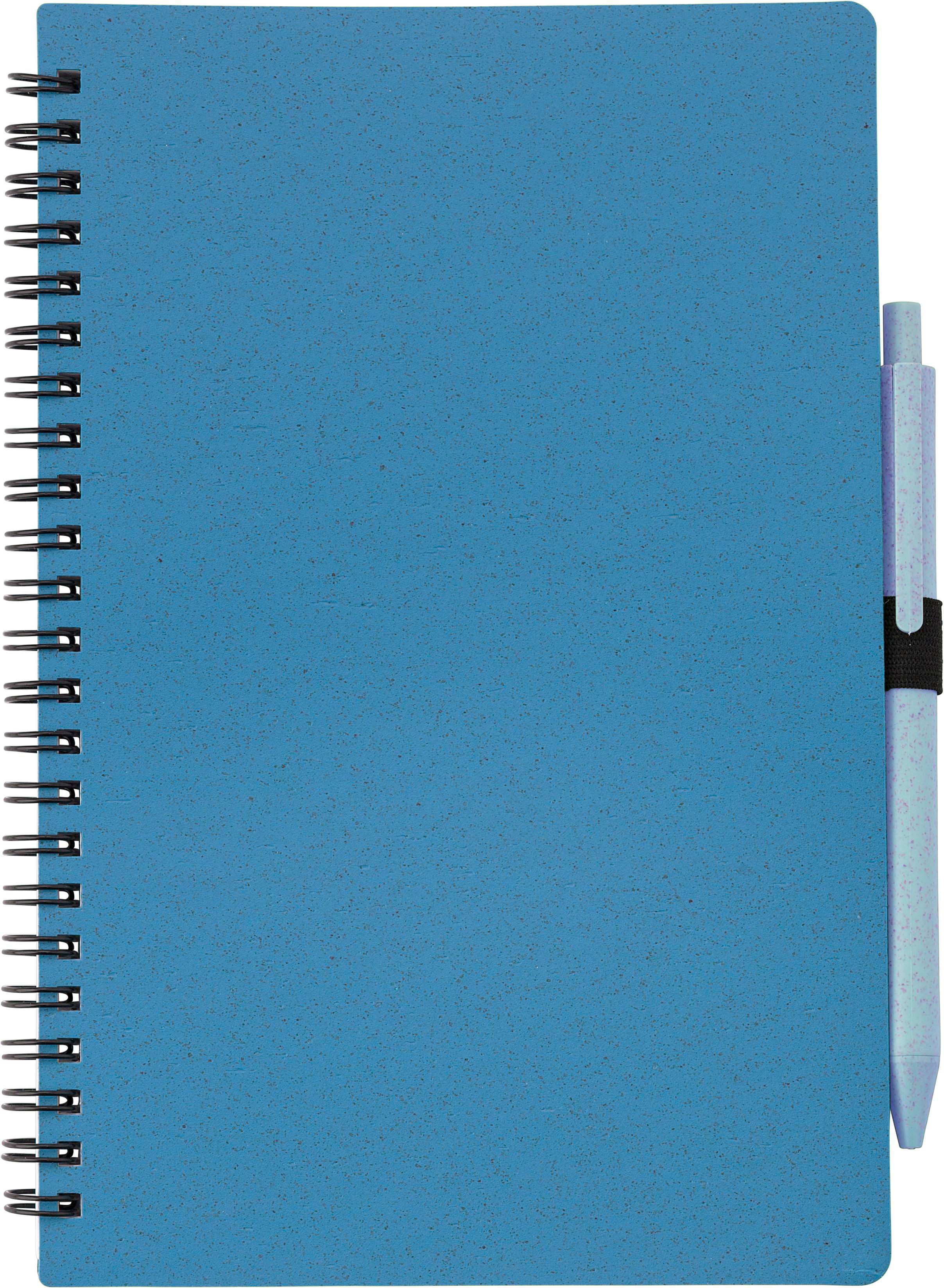 Eco-Friendly Wheat Straw Notebook Set - Haseley printed with logo