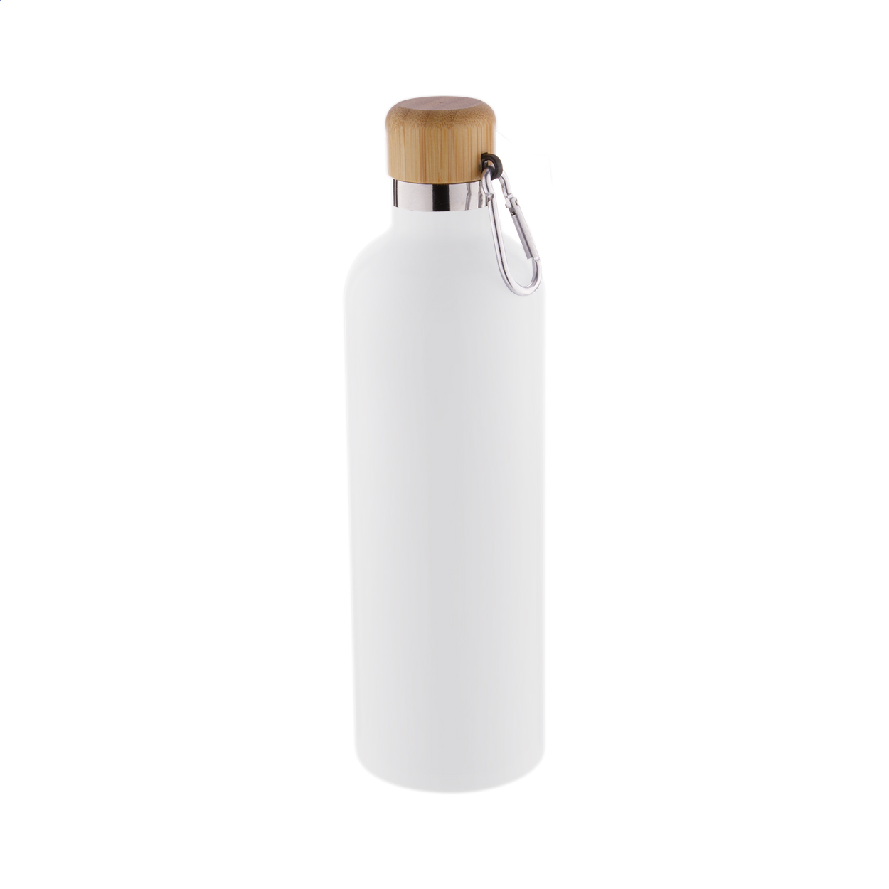 VacuumSeal Bamboo Bottle - Llandudno Junction printed with logo