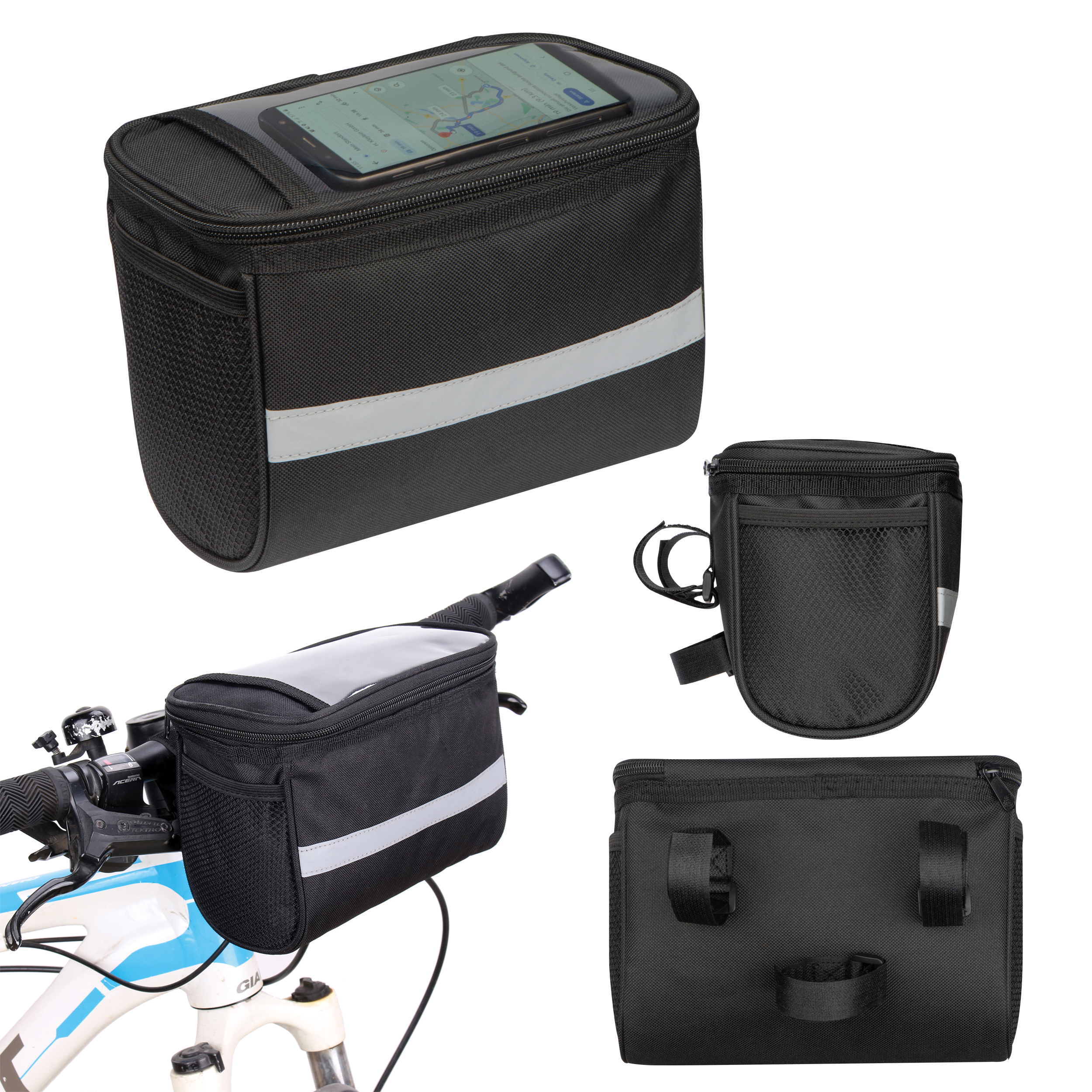 Touchscreen Bike Handlebar Bag - Ludlow - Stafford