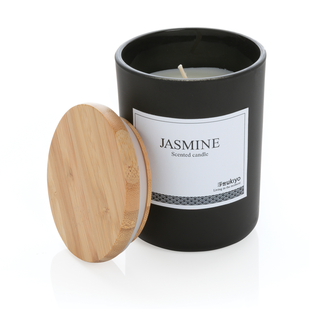 Ukiyo Jasmine Scented Candle with Bamboo Lid - Uist