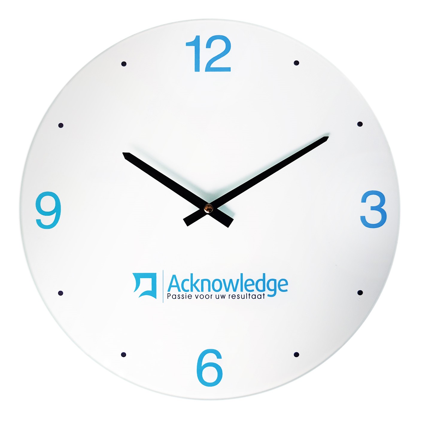 Round Glass Wall Clock (35 cm) - Elgin