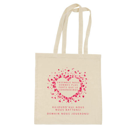 A 100% cotton bag in a natural color with long handles - Kinross