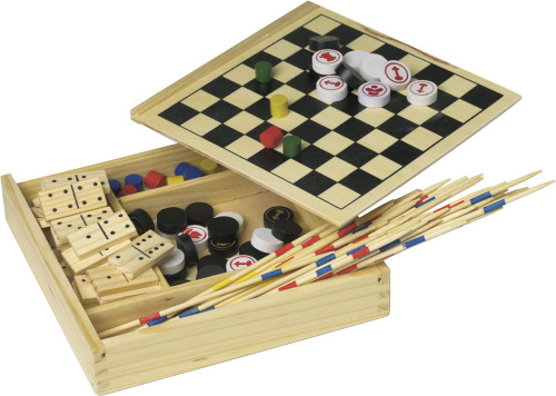 5-in-1 Wooden Game Set - Harby
