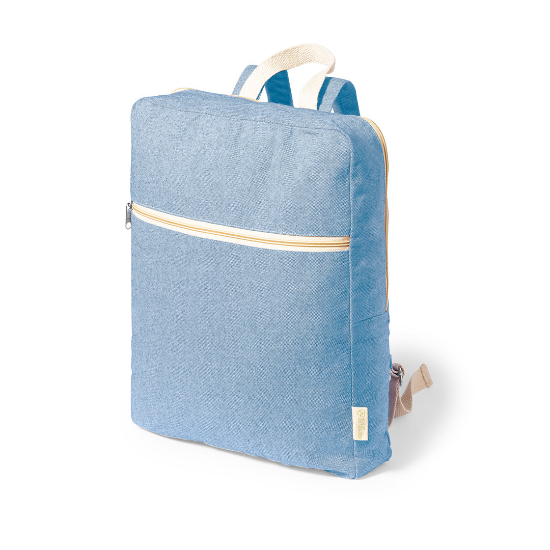 Recycled Cotton Backpack with Front Pocket - Peckleton