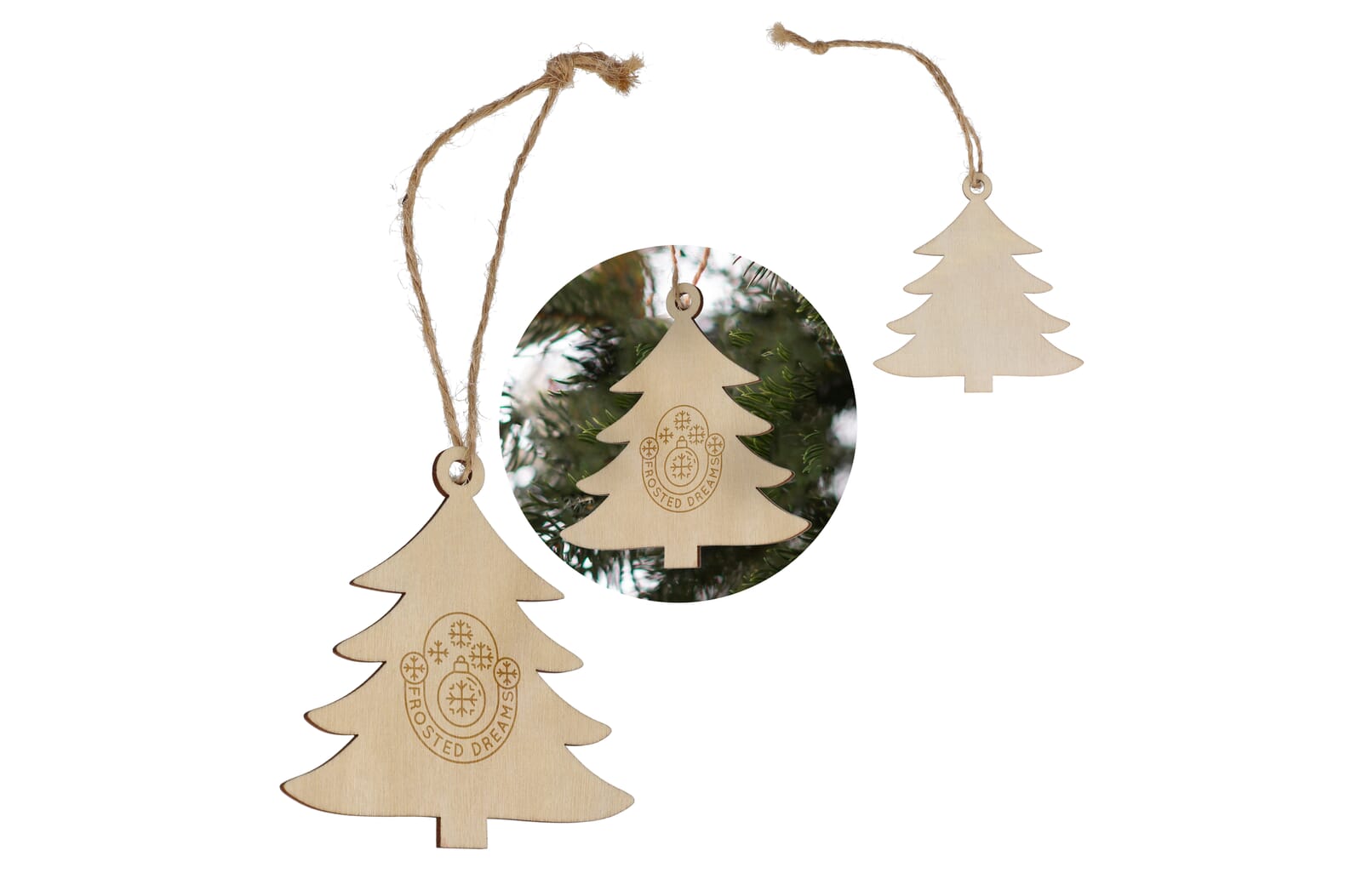 Arbre en bois festif - Hampstead bedrukken met logo