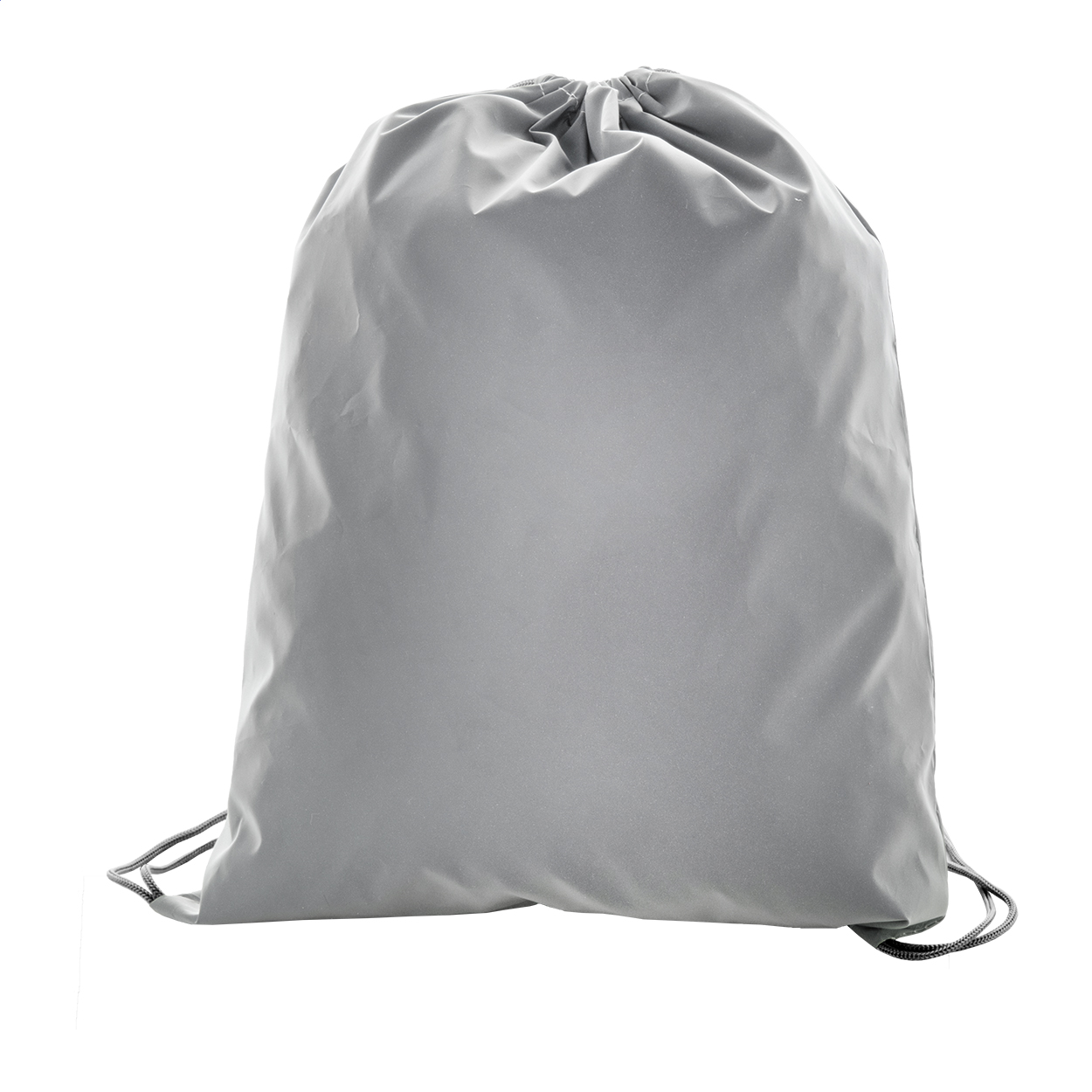 Lightyear reflective polyester drawstring bag with logo printed with logo