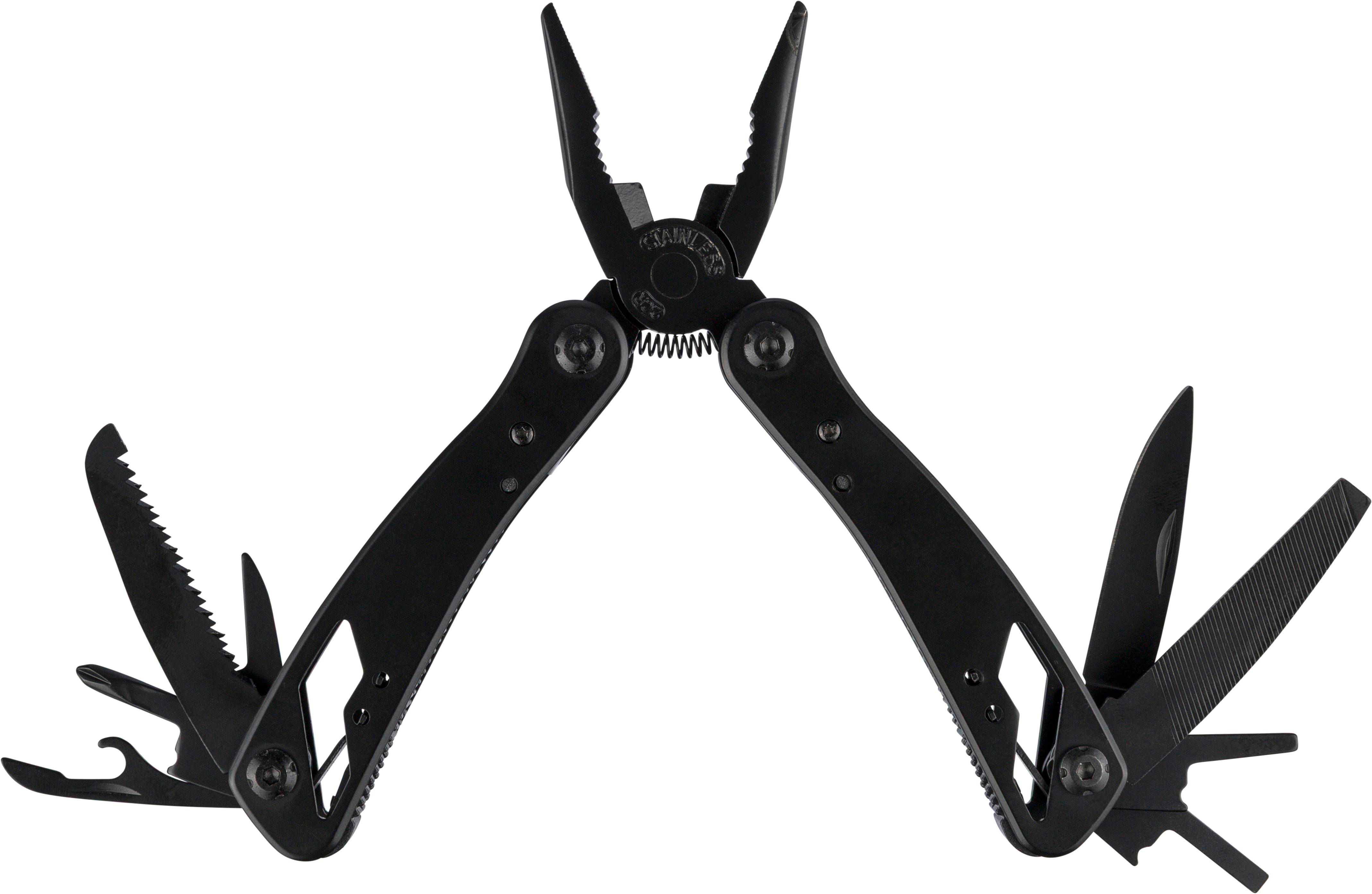 Schwarzes Aluminium-Multitool Pro13 - Würzburg