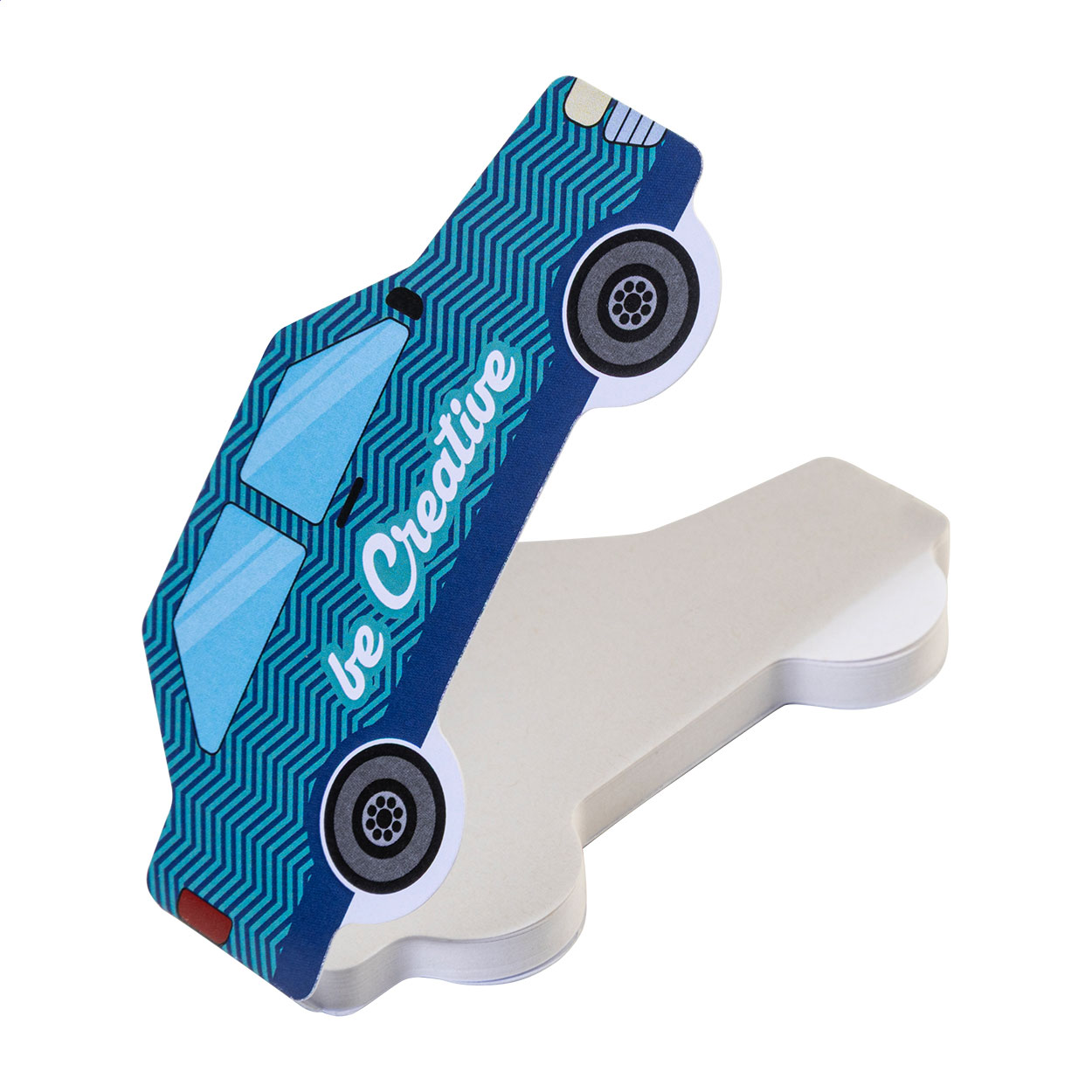 StickyCar Notepad - Mansfield printed with logo