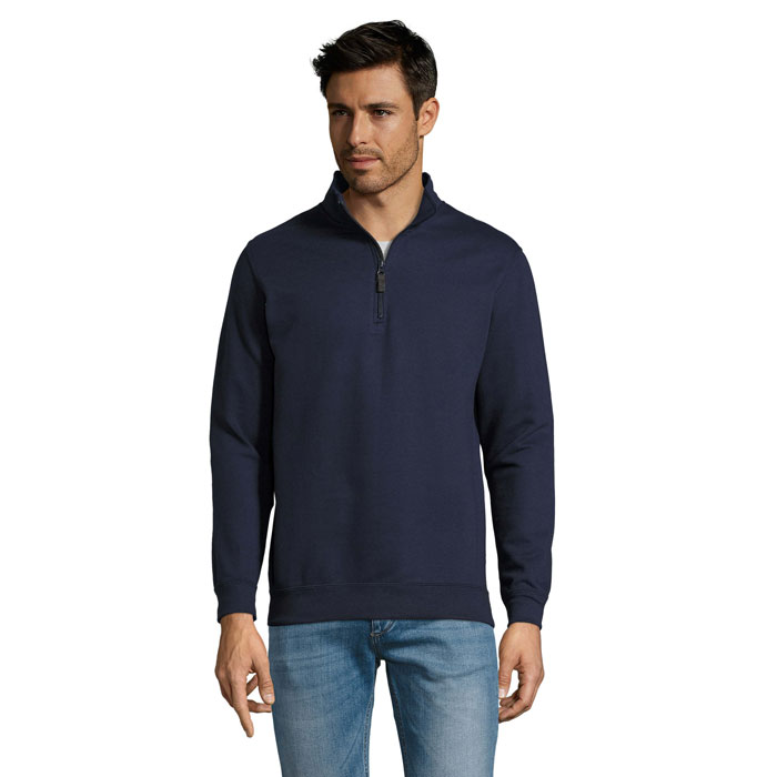 STAN ZIP COLLAR SWEAT - Tiverton