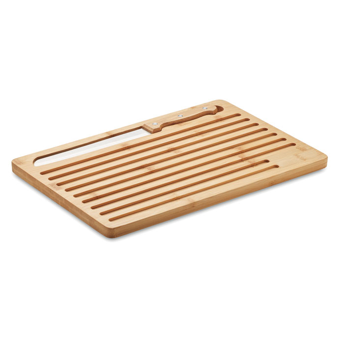 Bamboo Bread Board and Knife Set - Stogumber - Marlborough