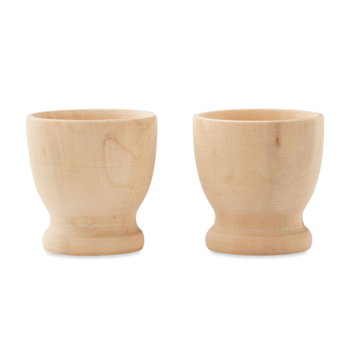 Wooden Egg Cups - Broughton Astley - Oare