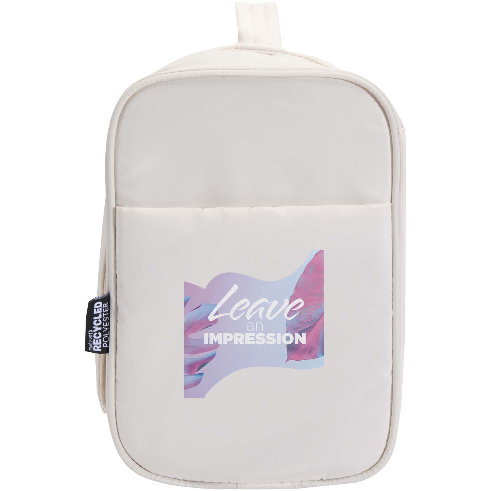 Puffer 8L hangable toiletry bag with logo, GRS recycled printed with logo
