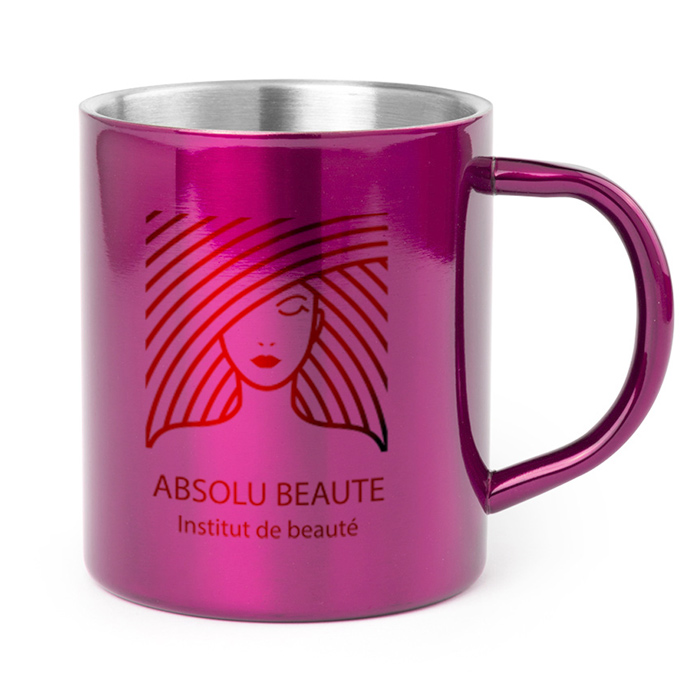 Tasse bedrucken aus Edelstahl 280 ml - Viola