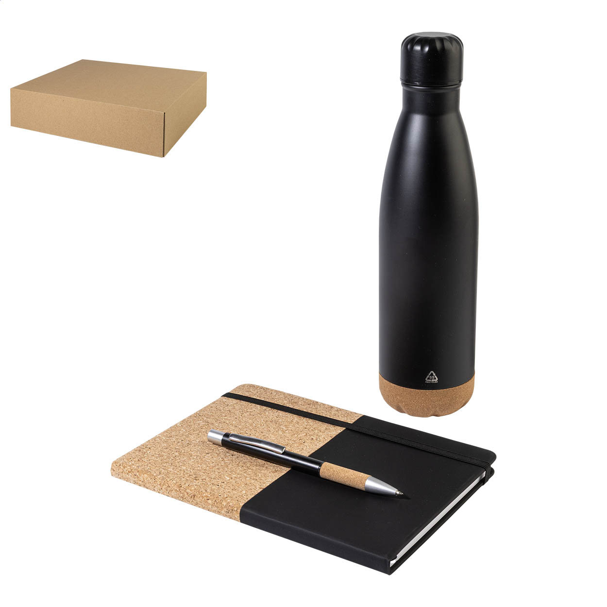 Subtus gift set with A5 notebook, 500 ml insulated bottle and pen