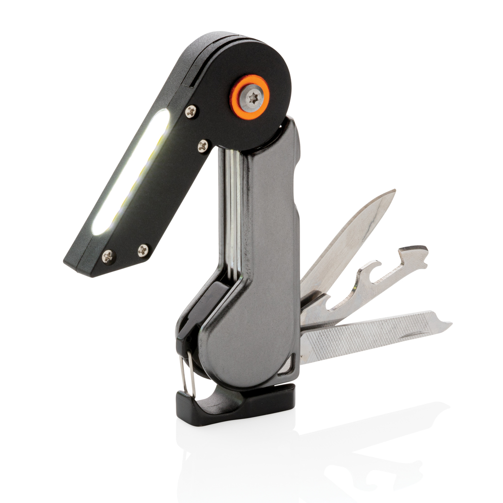8-function aluminum tool with COB light and magnet - Silverstone - Gretna Green