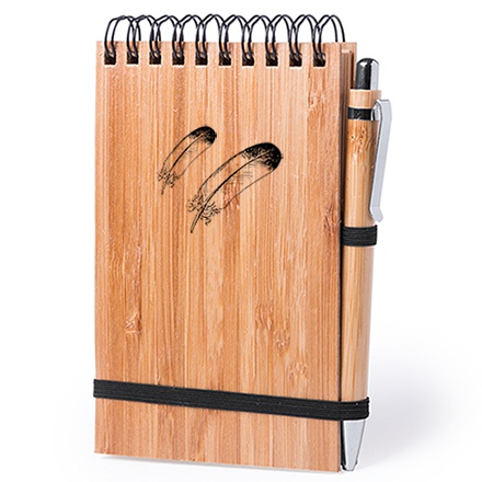 Nature Bamboo Ring Notepad & Pen Set - Silton