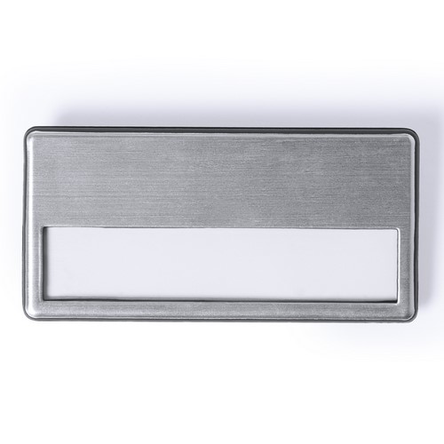 Shiny Finish Name Tag with Double Fixing System - Harewood