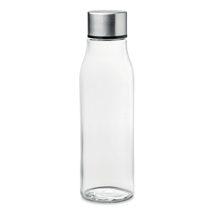 Stainless Steel Lid Glass Drinking Bottle 500ml - Johnson Fold