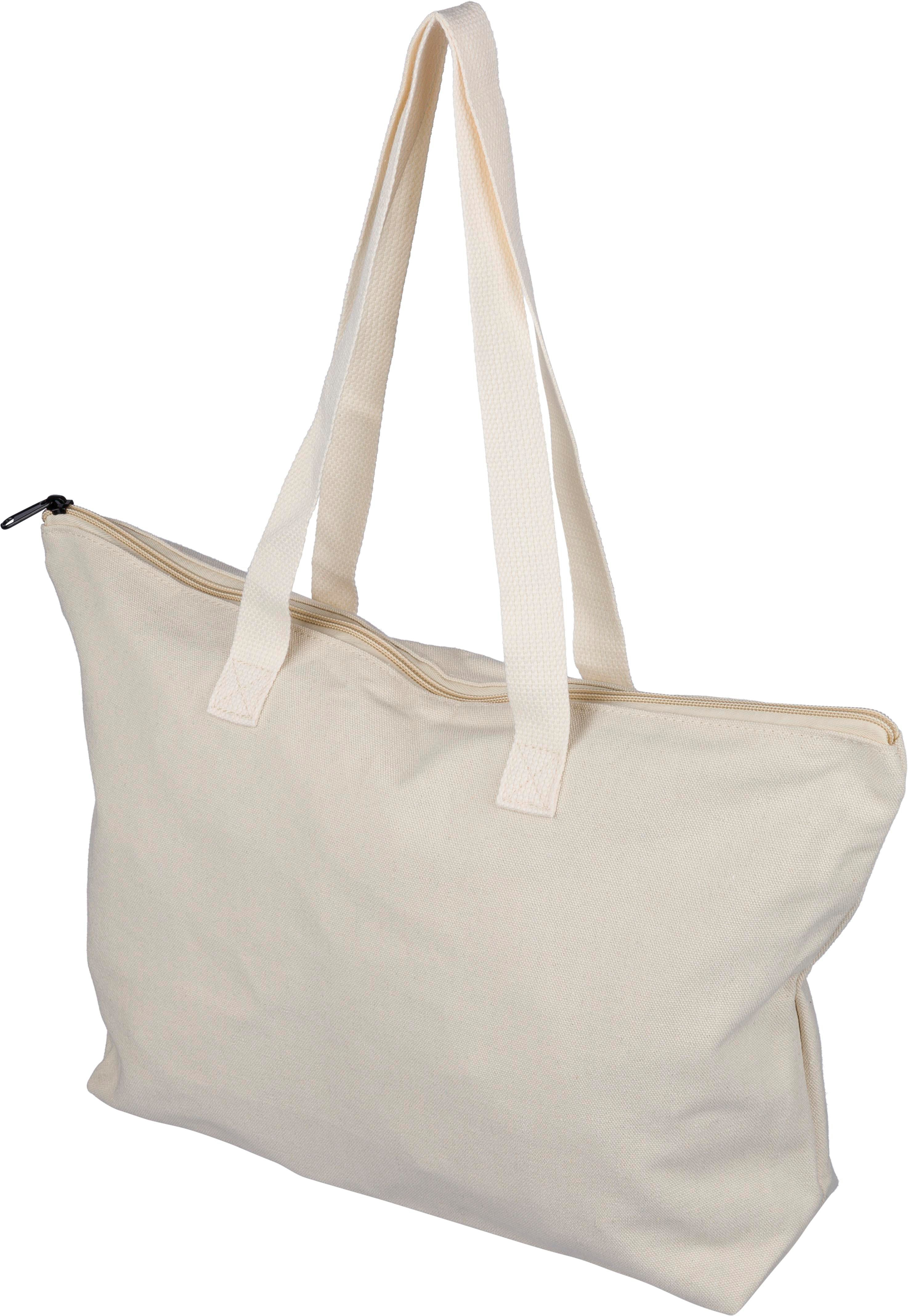 Recycelte Poly-Baumwolltasche mit Reißverschluss - Recklinghausen bedrucken mit Logo