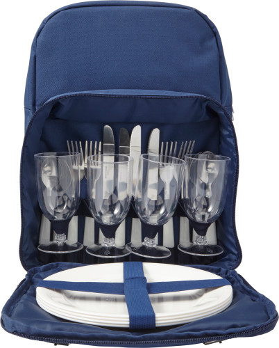 600D Polyester Picnic Backpack with Cutlery and Cooling Compartment - Chester