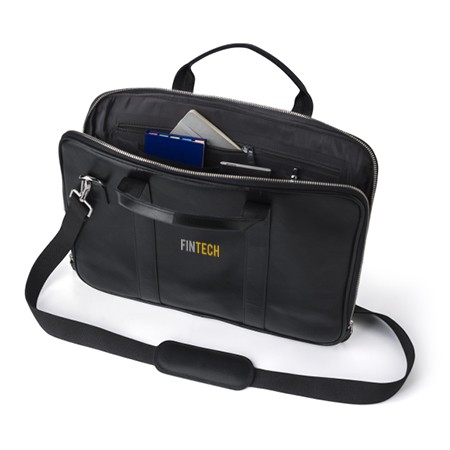 Leather Laptop Bag with Multi-Compartments - Ashbourne - Teignmouth