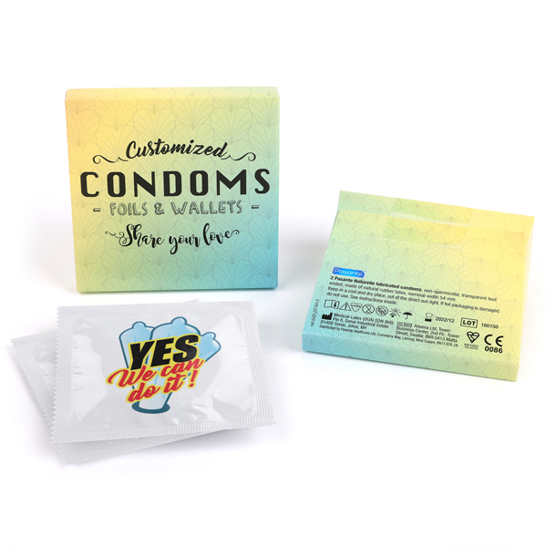 Pack of Condoms in a Cardboard Box - Charndon - Cardigan