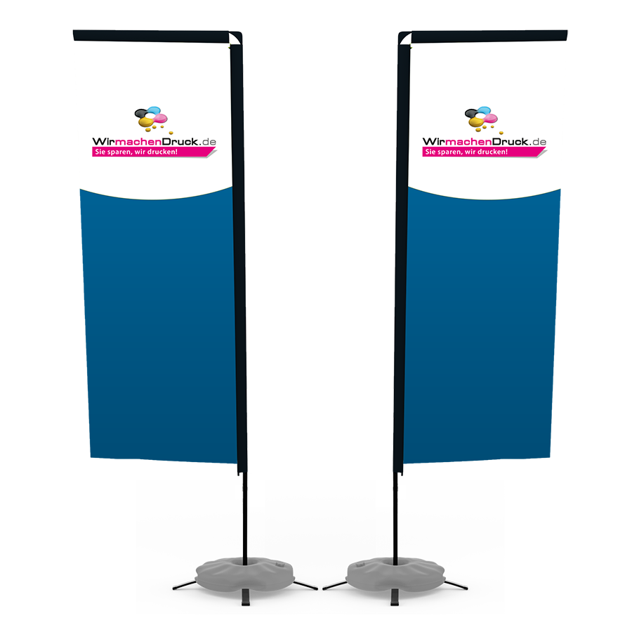 Strandfahne Deluxe Quadrat Mittel - Teublitz