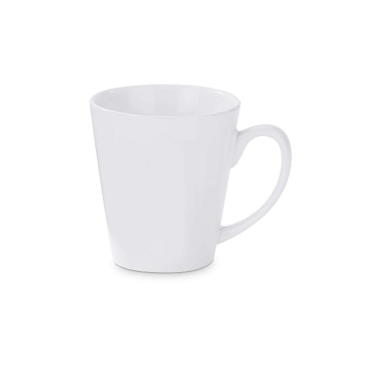 Sublimok mini latte blanco 21 cl - Santa Cruz de Moncayo impreso con logotipo