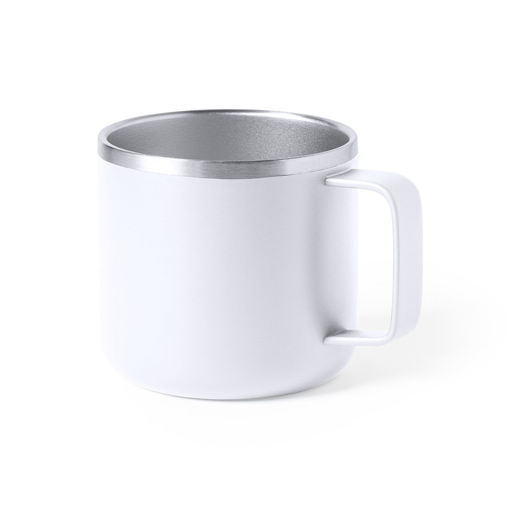 Elegant Stainless Steel Two-Tone Mug - Kettlethorpe - Cudworth