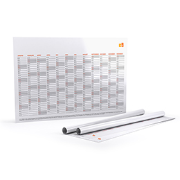 Year planners (printed on one side) - DIN A0 (118.8 x 84 cm)